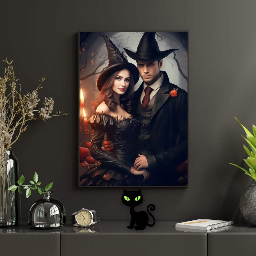 Witch & Warlock | Custom Halloween Portrait