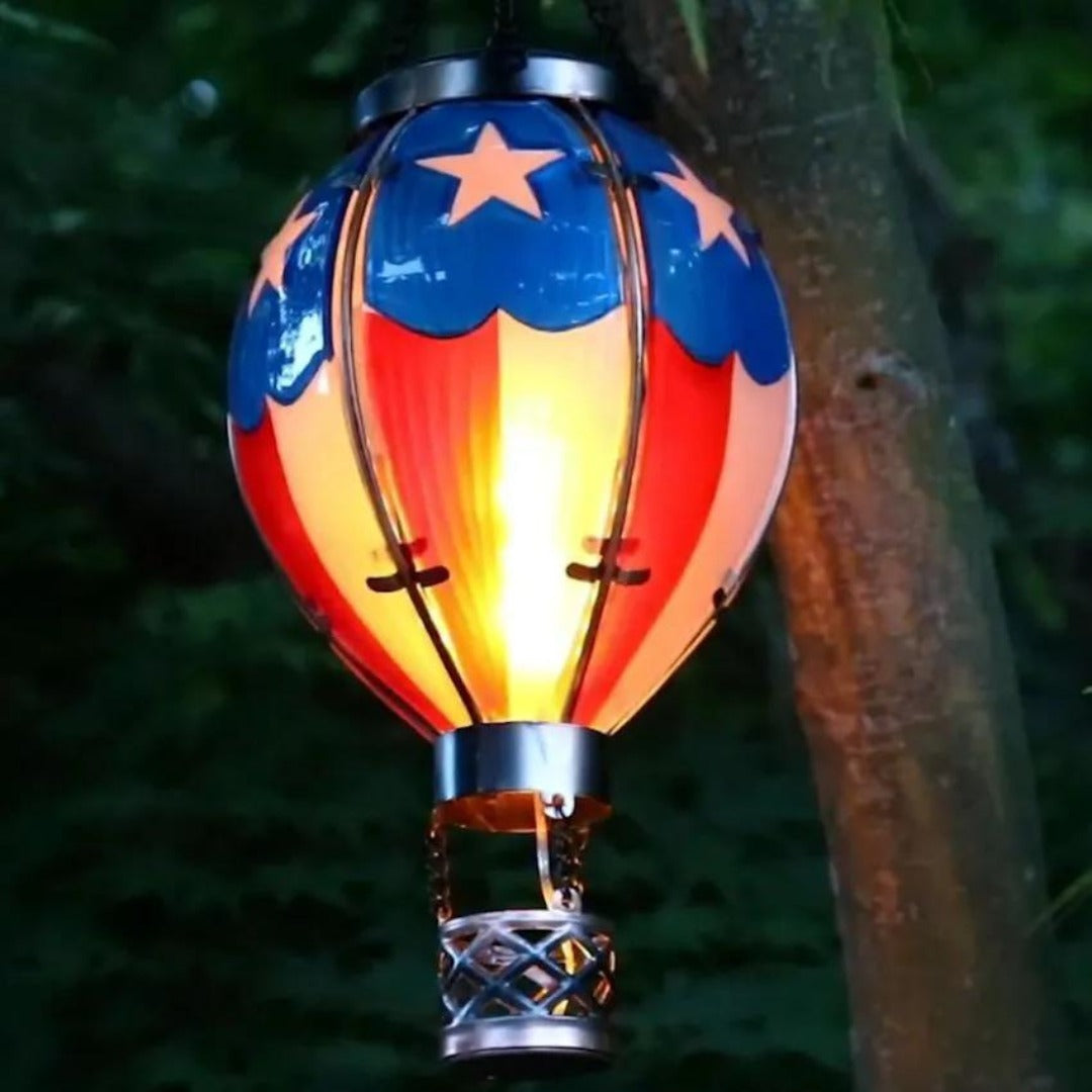 Lanterna da giardino | Pallone ad energia solare con fiamma simulata